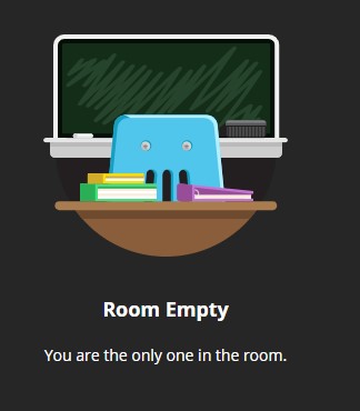 Open session with room empty notification