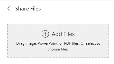 add files drop area