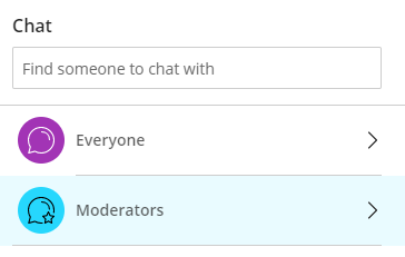 chat options