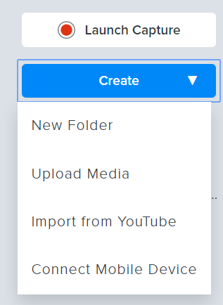 Techsmith Relay menu options