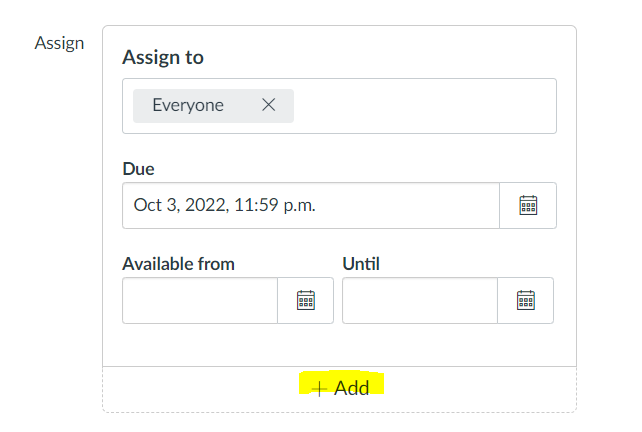 Assign fields in Canvas